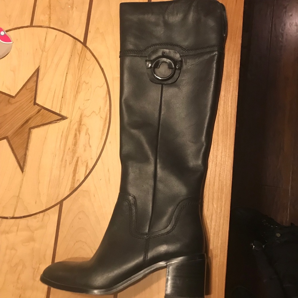 Franco Sarto Black Beckford Riding Boot 8